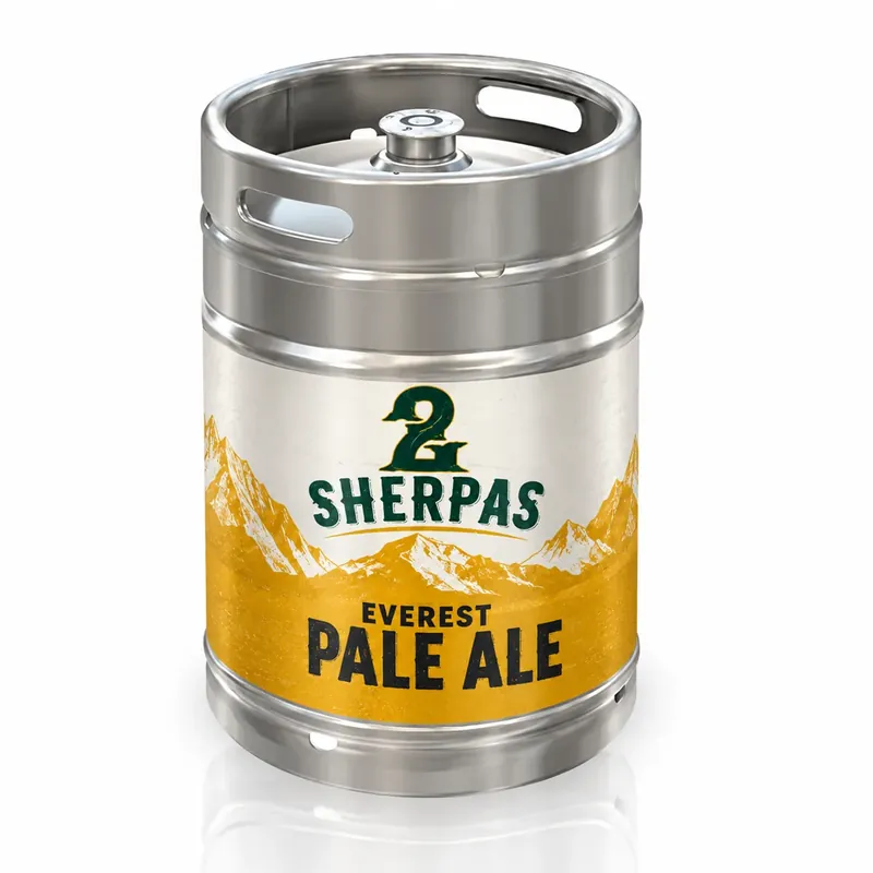 Everest Pale Ale front, 49.5 L keg