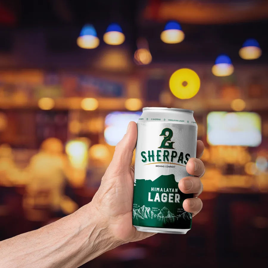 Himalayan Lager front, 24 x 355 mL cans